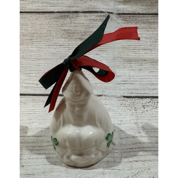 Belleek Other - Vintage Belleek Irish Porcelain Leprechaun Ornament Bell Third Edition GTubG